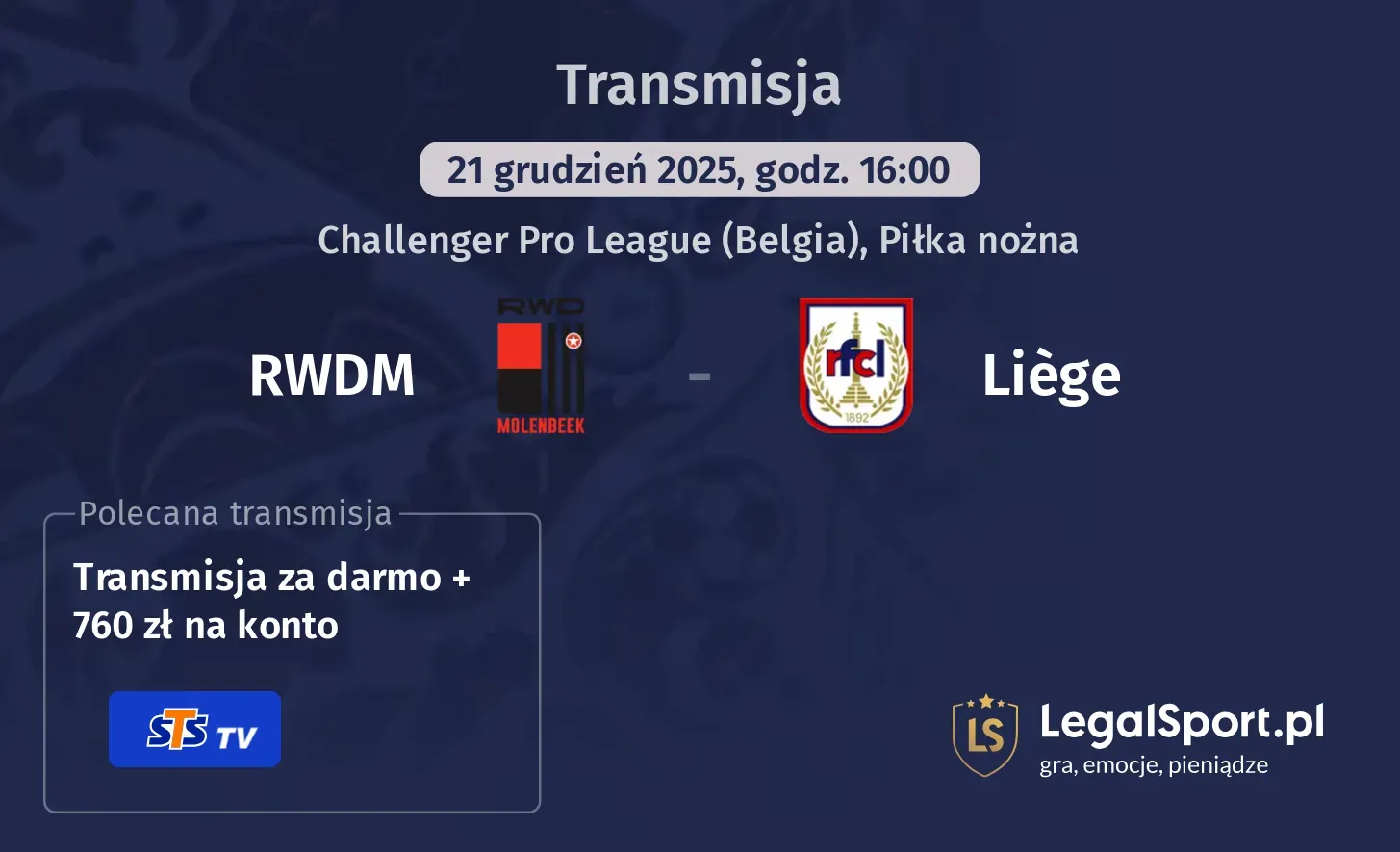 RWDM - Liège Transmisje