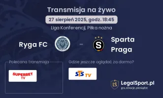 Ryga FC - Sparta Praga gdzie oglądać?