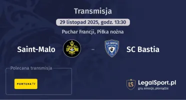 Saint-Malo - SC Bastia gdzie oglądać? (29.11)