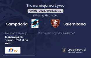 Sampdoria - Salernitana gdzie oglądać transmisję?