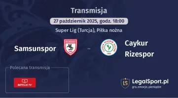 Samsunspor - Caykur Rizespor gdzie oglądać?