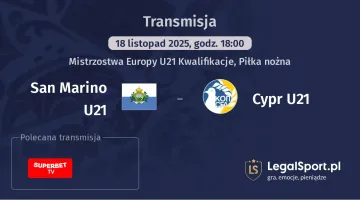 San Marino U21 - Cypr U21 gdzie oglądać? (18.11)