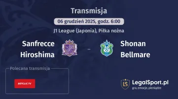 Sanfrecce Hiroshima - Shonan Bellmare gdzie oglądać? (06.12)