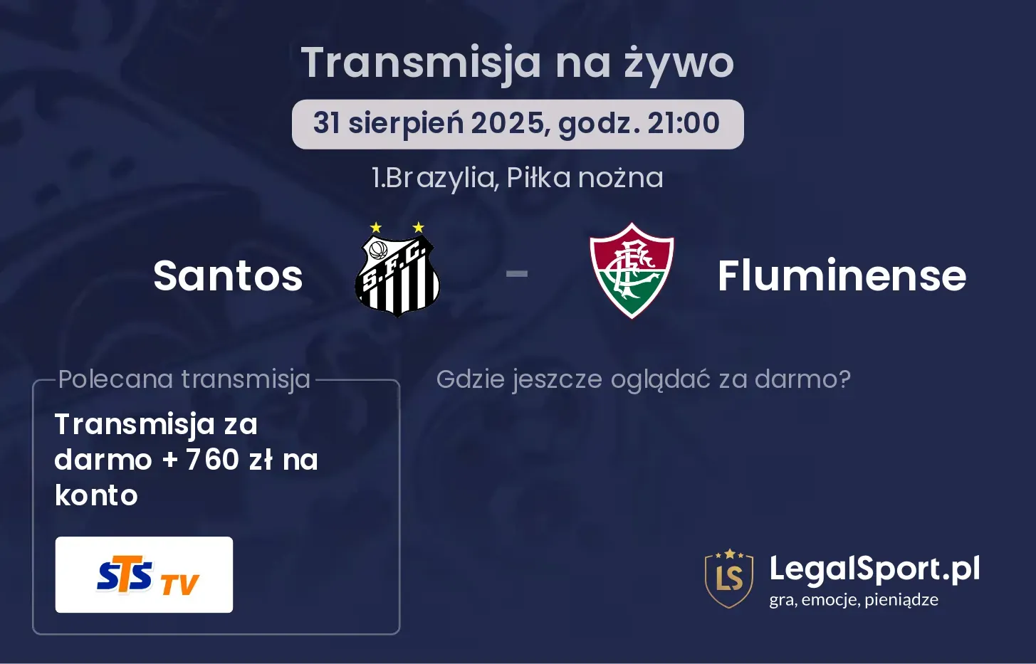 Santos - Fluminense gdzie oglądać?