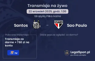 Santos - Sao Paulo gdzie oglądać?