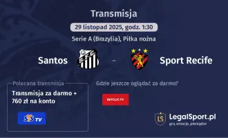 Santos - Sport Recife gdzie oglądać? (29.11)