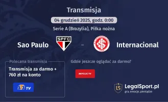 Sao Paulo - Internacional gdzie oglądać? (04.12)
