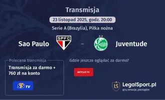 Sao Paulo - Juventude gdzie oglądać? (23.11)