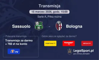 Sassuolo - Bologna gdzie oglądać (15.03.2026)