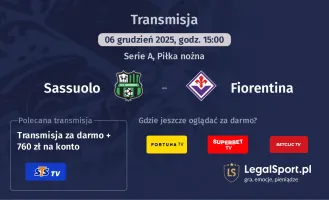 Sassuolo - Fiorentina gdzie oglądać? (06.12)
