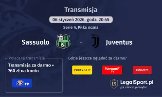 Sassuolo - Juventus gdzie oglądać (06.01.2026)