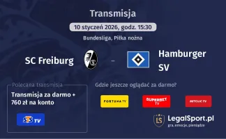 SC Freiburg - Hamburger SV gdzie oglądać? (10.01)