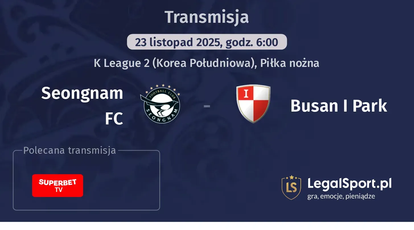 Seongnam FC - Busan I Park Transmisje