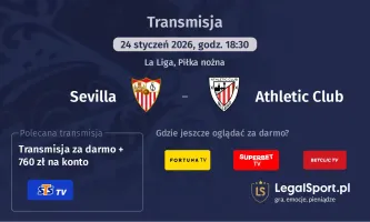 Sevilla - Athletic Club gdzie oglądać? (24.01)