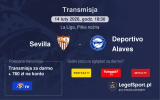 Sevilla - Deportivo Alaves gdzie oglądać? (14.02)
