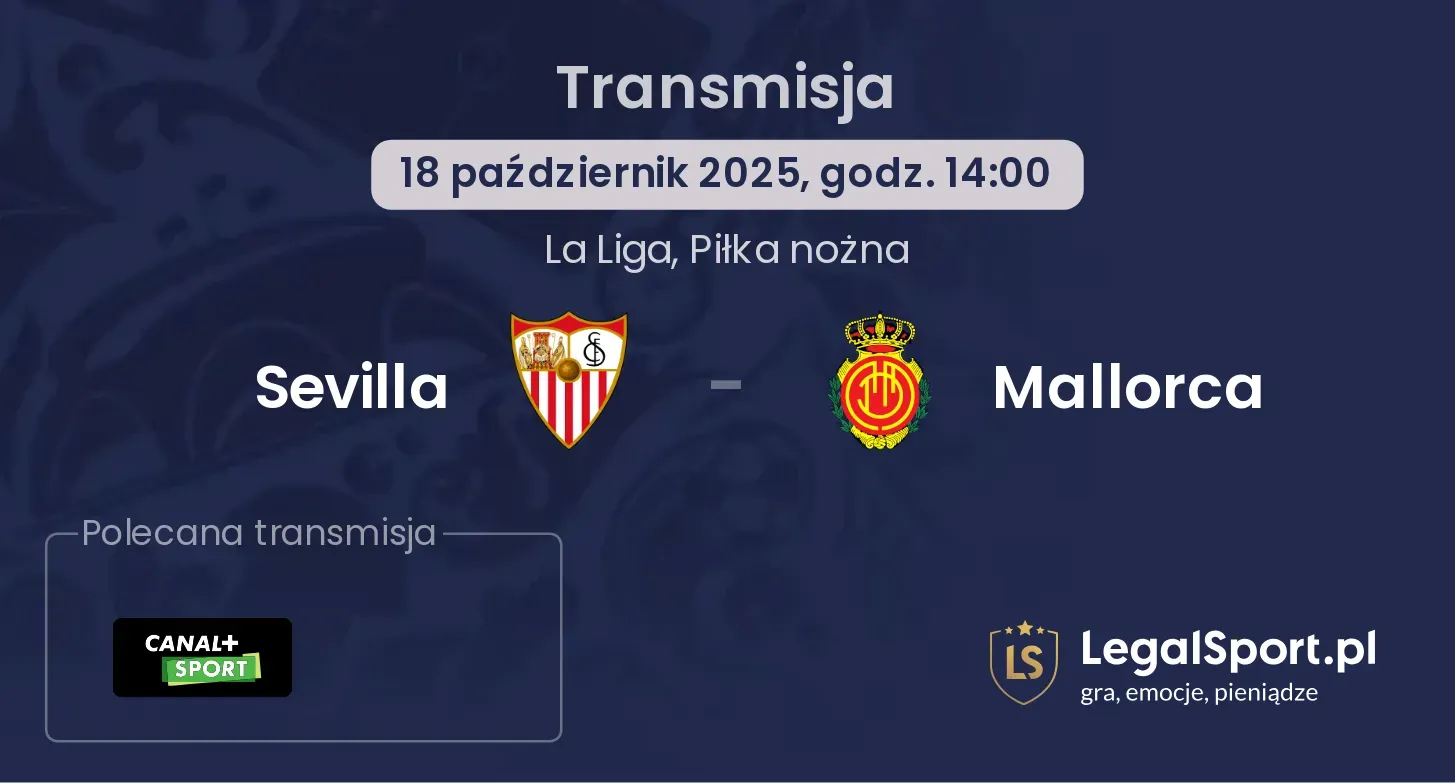 Sevilla - Mallorca Transmisje