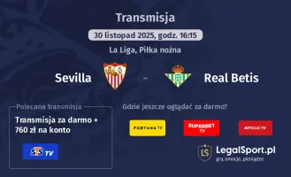 Sevilla - Real Betis gdzie oglądać? (30.11)