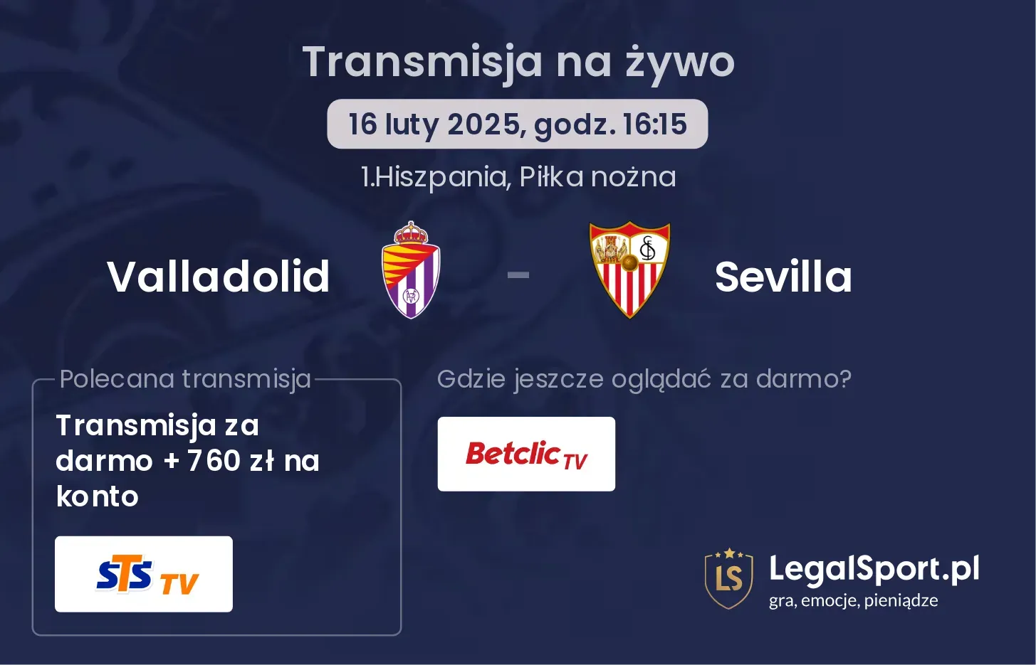 Valladolid - Sevilla gdzie oglądać?