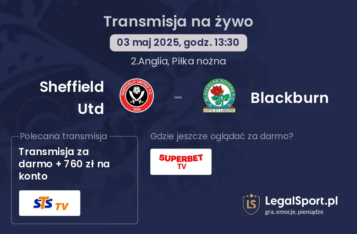 Sheffield Utd - Blackburn gdzie oglądać?