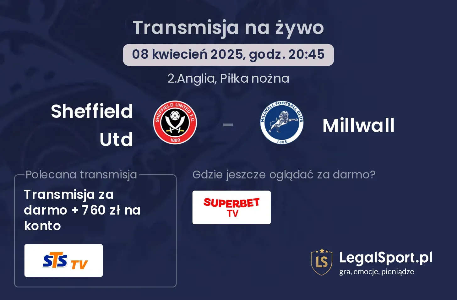 Sheffield Utd - Millwall gdzie oglądać?
