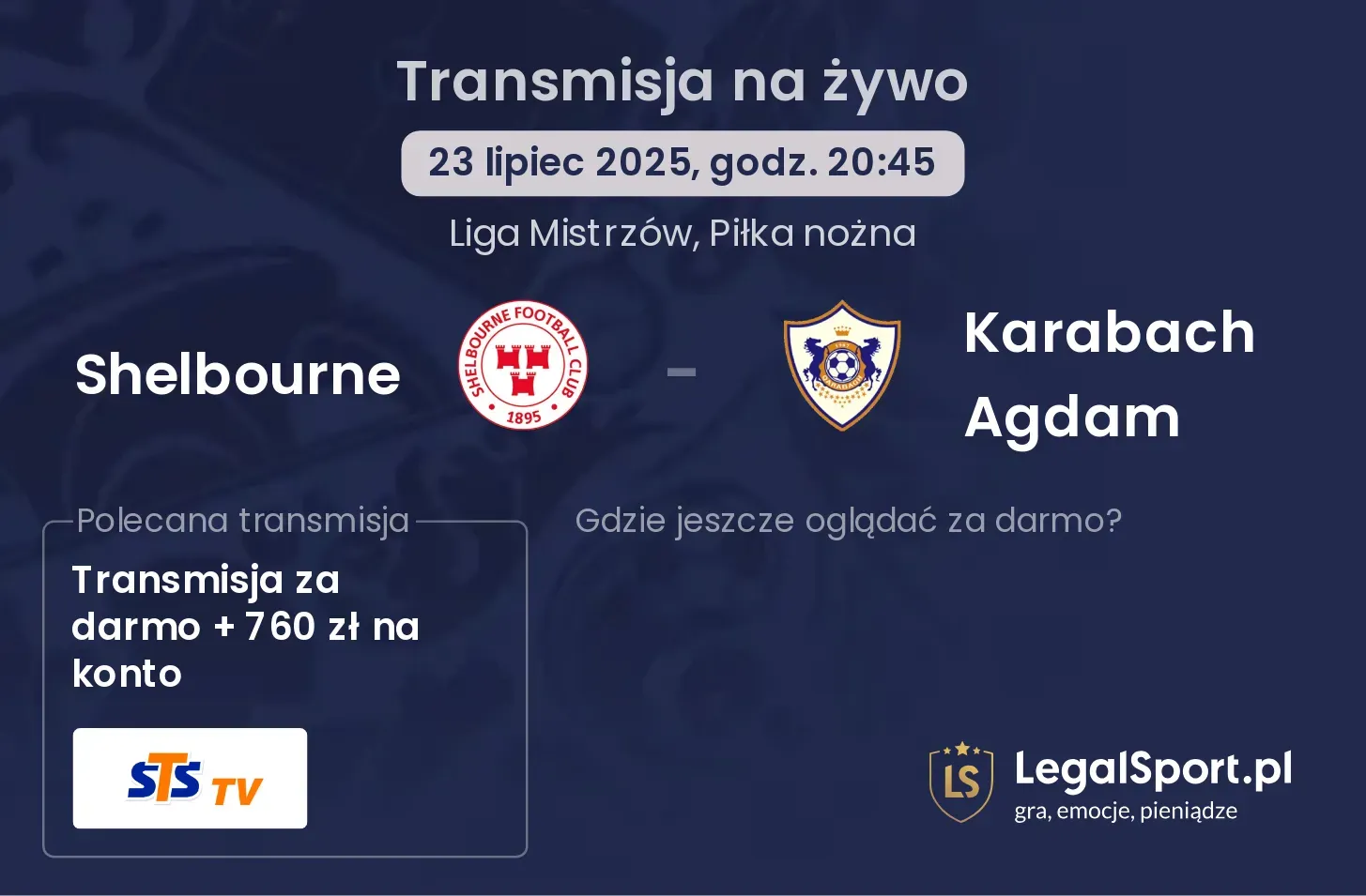 Shelbourne - Karabach Agdam gdzie oglądać?