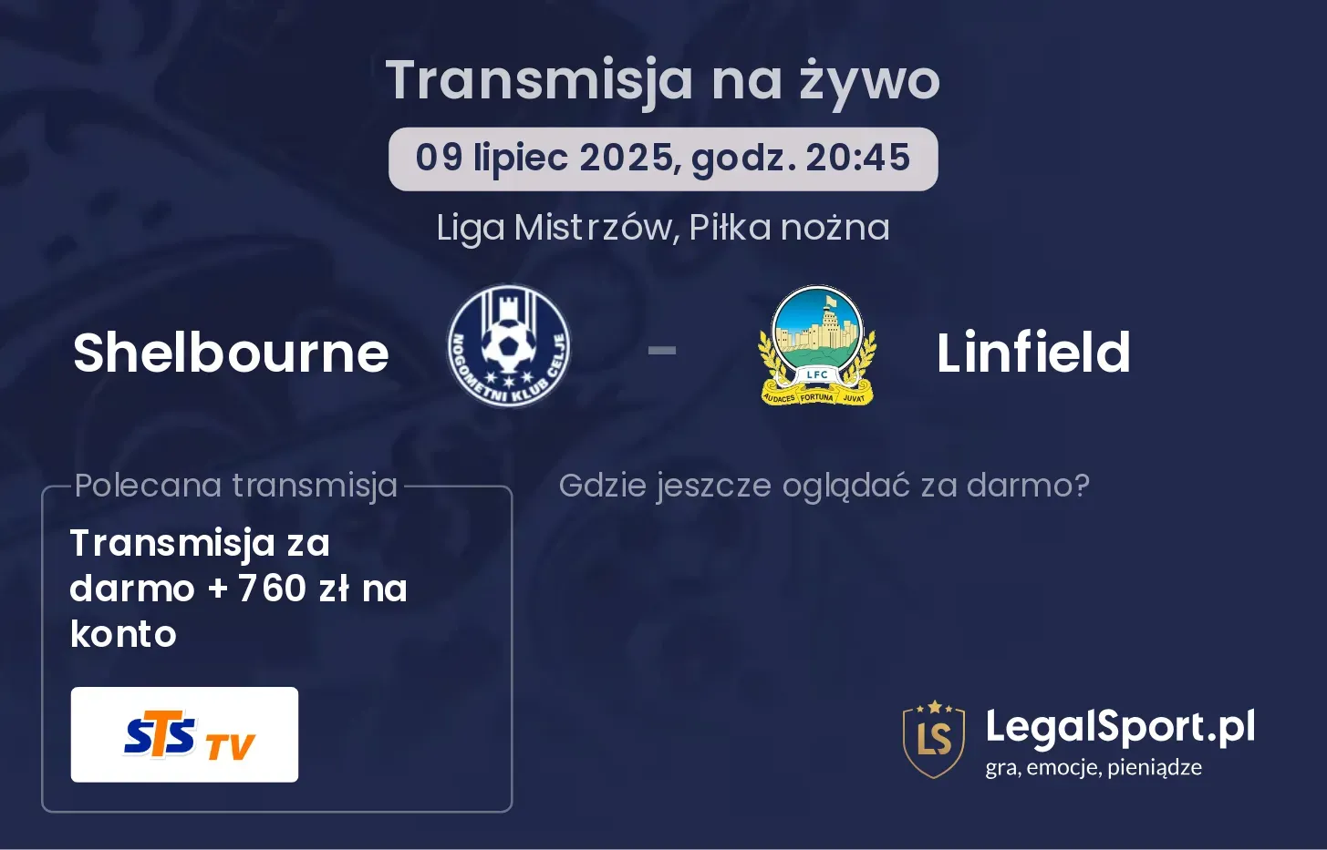 Shelbourne - Linfield transmisja na żywo
