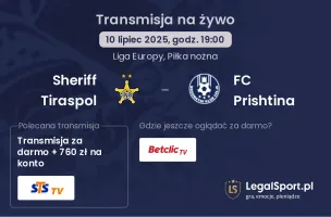 Sheriff Tiraspol - FC Prishtina gdzie oglądać?