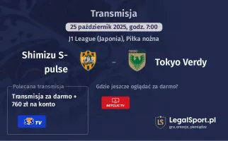 Shimizu S-pulse - Tokyo Verdy gdzie oglądać?