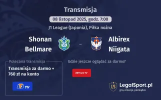 Shonan Bellmare - Albirex Niigata gdzie oglądać? (08.11)