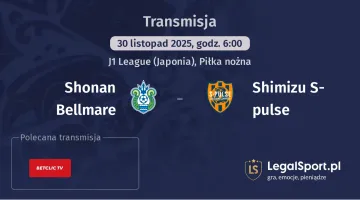 Shonan Bellmare - Shimizu S-pulse gdzie oglądać? (30.11)