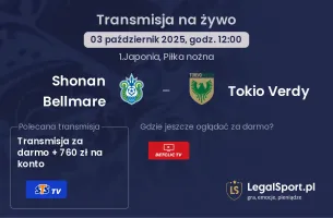 Shonan Bellmare - Tokio Verdy gdzie oglądać?