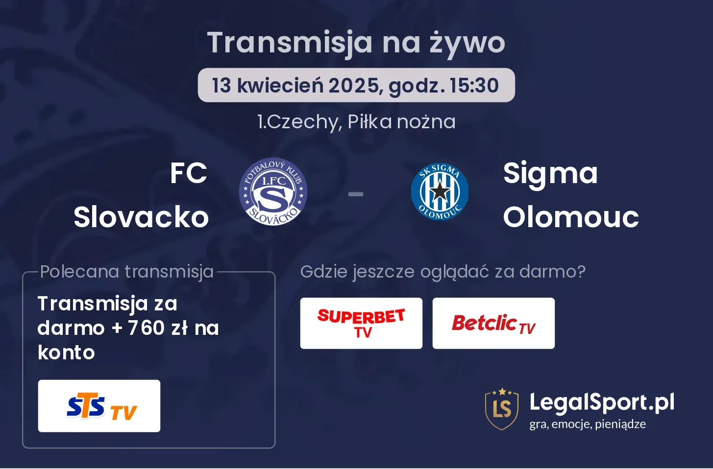 FC Slovacko - Sigma Olomouc gdzie oglądać?