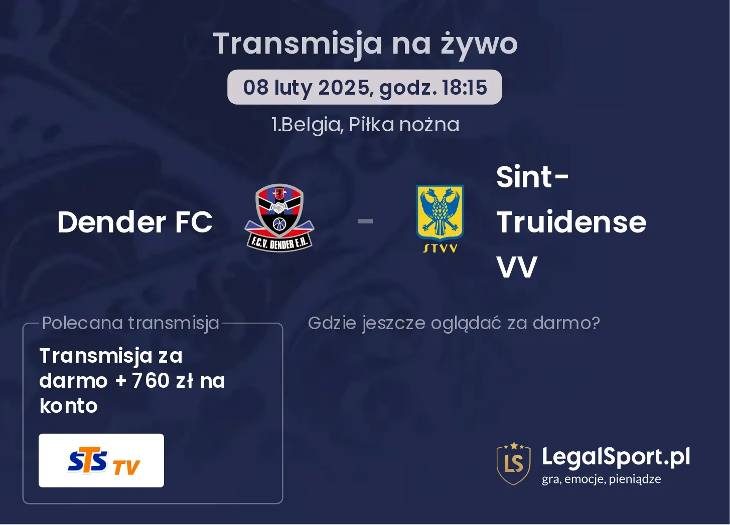 Dender FC - Sint-Truidense VV gdzie oglądać?