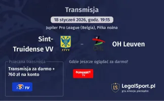 Sint-Truidense VV - OH Leuven gdzie oglądać? (18.01)