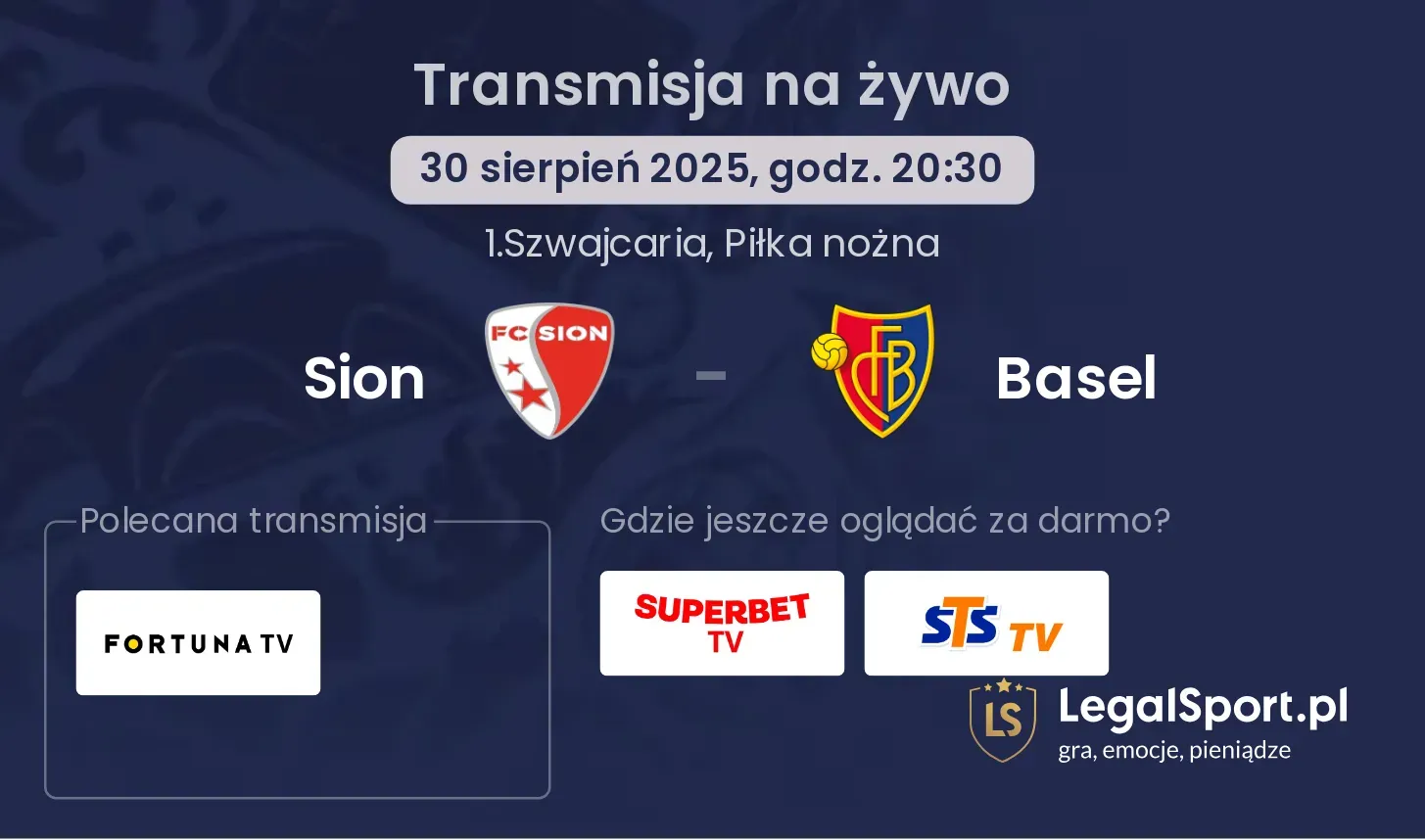Sion - Basel gdzie oglądać?