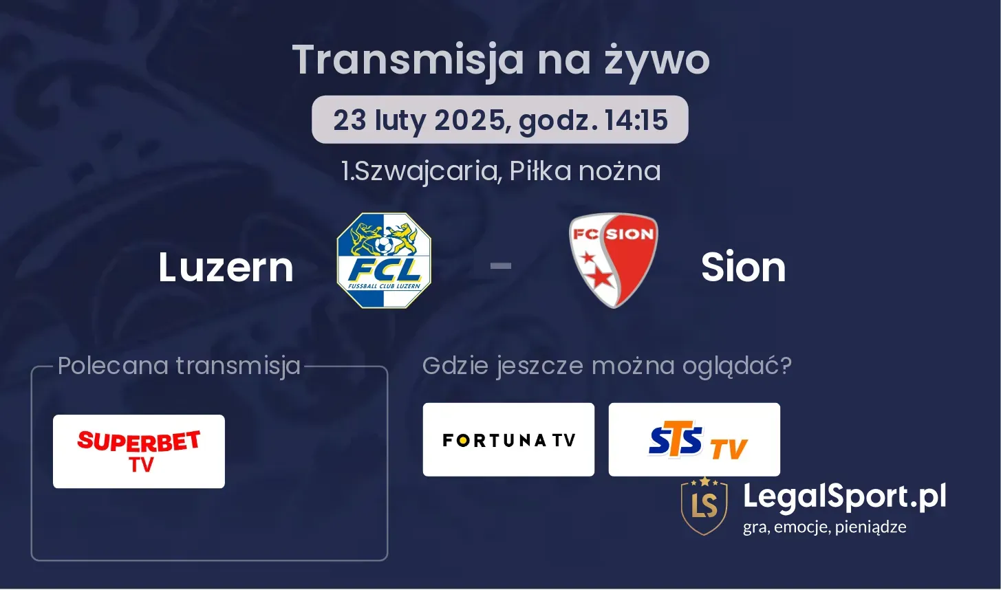 Luzern - Sion gdzie oglądać?