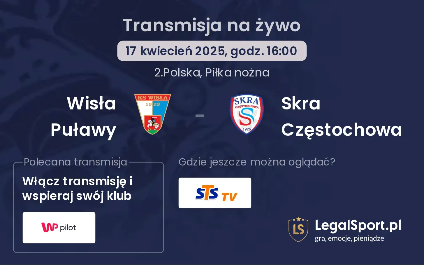 Wisła Puławy - Skra Częstochowa gdzie oglądać?