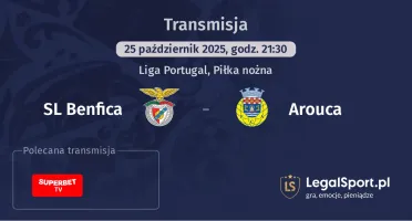 SL Benfica - Arouca gdzie oglądać?