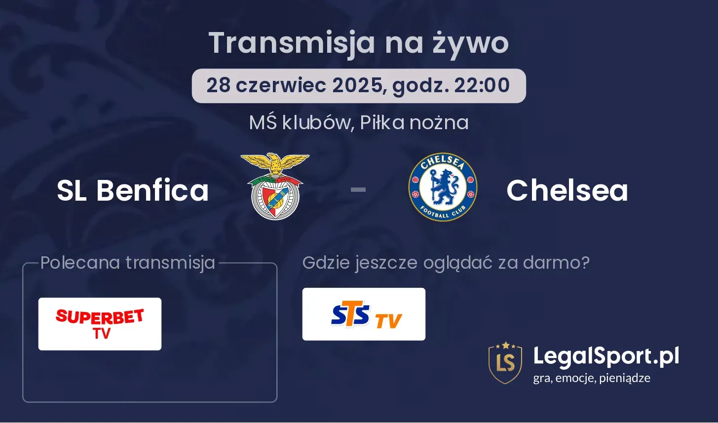 SL Benfica - Chelsea gdzie oglądać?
