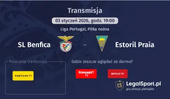 SL Benfica - Estoril Praia gdzie oglądać? (03.01)