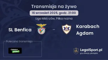SL Benfica - Karabach Agdam gdzie oglądać?