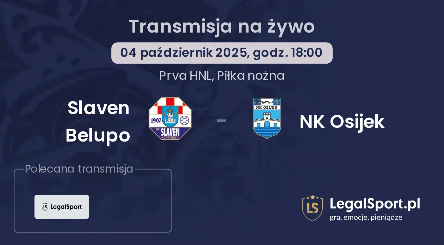 Slaven Belupo - NK Osijek gdzie oglądać?