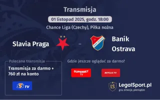 Slavia Praga - Baník Ostrava gdzie oglądać?