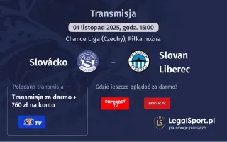 Slovácko - Slovan Liberec gdzie oglądać?