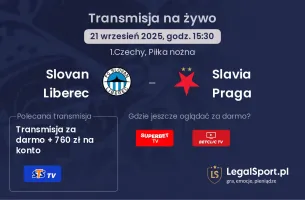 Slovan Liberec - Slavia Praga gdzie oglądać?