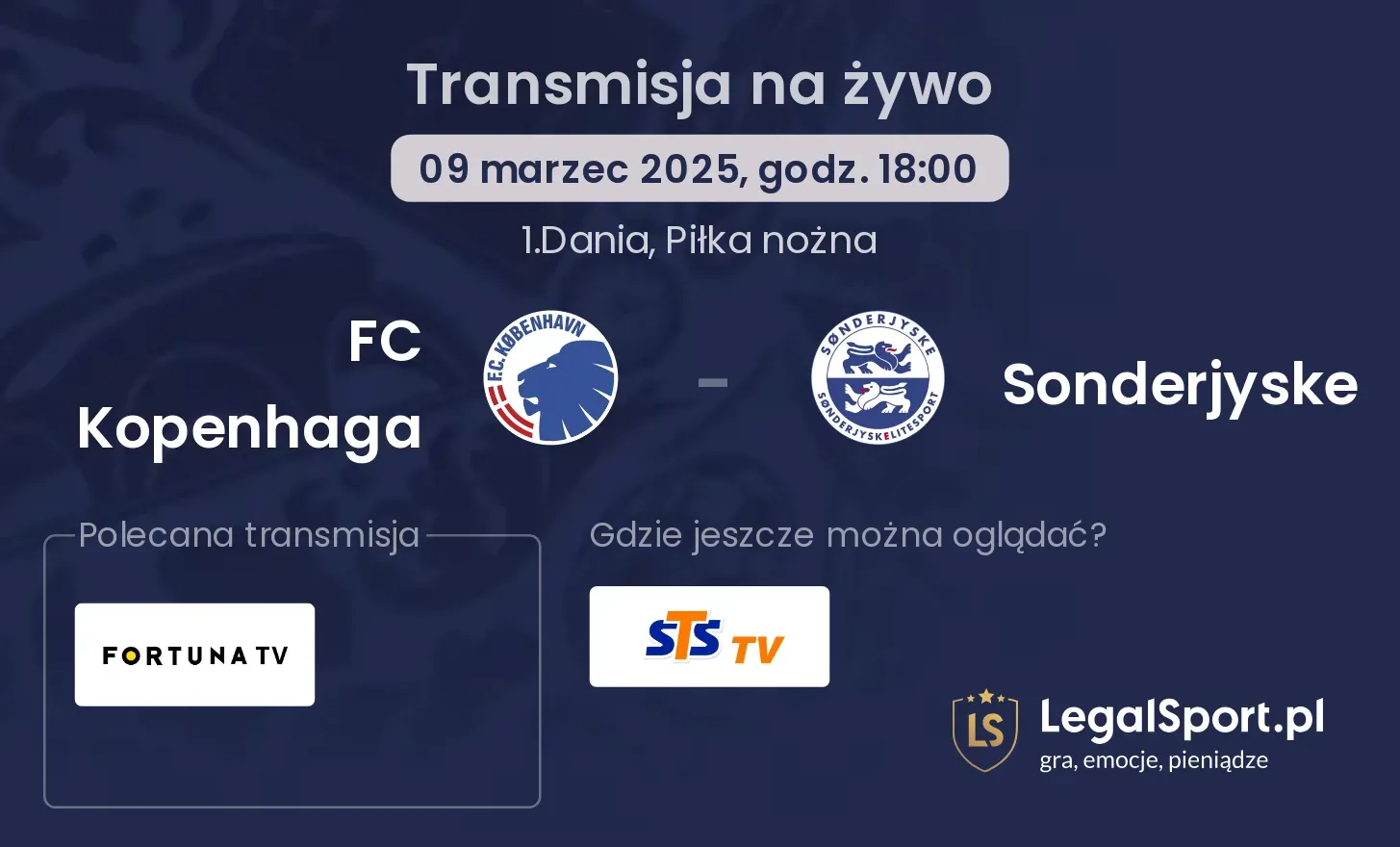 FC Kopenhaga - Sonderjyske gdzie oglądać?