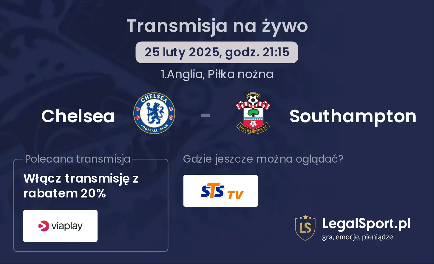 Southampton - Chelsea transmisja na żywo