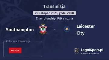 Southampton - Leicester City gdzie oglądać? (25.11)