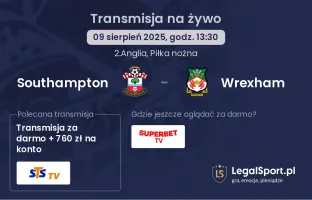 Southampton - Wrexham gdzie oglądać?
