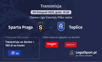 Sparta Praga - Teplice gdzie oglądać? (09.11)